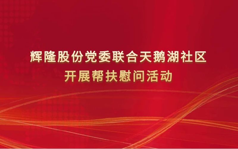辉隆股份党委联合天鹅湖社区开展帮扶慰问活动